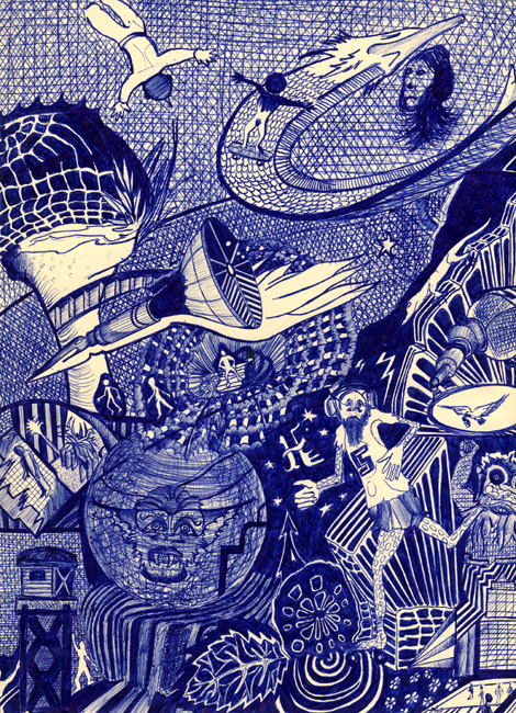 Justus Pault Kugelschreiber Blue World