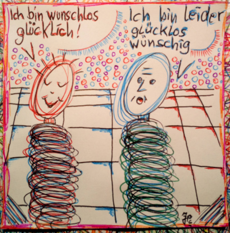 Justus Pault Cartoon Glück